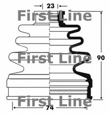 FIRST LINE fcb2839 -  Пыльник, приводной вал